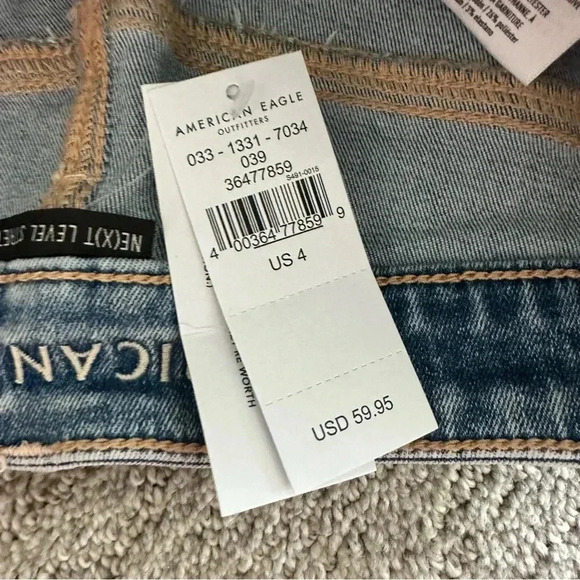 AE American Eagle Ne(x)t Level Stretch Low Rise Shortie Shorts Size‎ 4 - Picture 5 of 9
